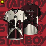 【 Free customization name and number 】 2025 NFL version jersey bajuT shirt Lelaki retro collar fully