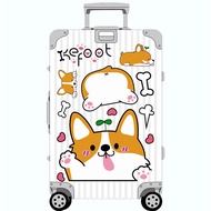 ** New * > Corgi Dog Suitcase Sticker Street Wear Personality Big Sheet Girl Anime Decoration Person