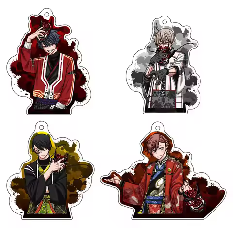 Anime Fans Gifts Tougen Anki Kyoya Oiranzaka Naito Mudano HD Figures Acrylic Keychain Ornament Colle