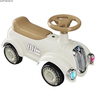 Music & Lights 4 Wheels Ride On Toy Car / Push Baby Car with Children Retro Scooter Car Boys Girls F
