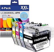 LC3029XXL High Yield Ink Cartridge Replacement for Brother LC3029 XXL LC3029BK LC 3029 Ink Cartridge use with MFC-J5830DW MFC-J5830DWXL MFC-J5930DW MFC-J6535DW MFC-J6535DWXL MFC-J6935DW (4 Pack)