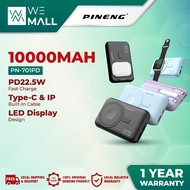 Pineng PN-701PD 10000mAh Powerbank Built-in Cable