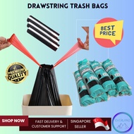 Drawstring Garbage Bag Trash Bag Rubbish Bag Plastic Dustbin Liner Kitchen Bin Cleaning Plastic Bag