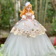 ผู้ผลิตขนาดใหญ่สับสนตุ๊กตาบาร์บี้ตุ๊กตาเด็กแต่งงานสาวเจ้าหญิงเดียวเล่นบ้านของเล่น สีชมพู