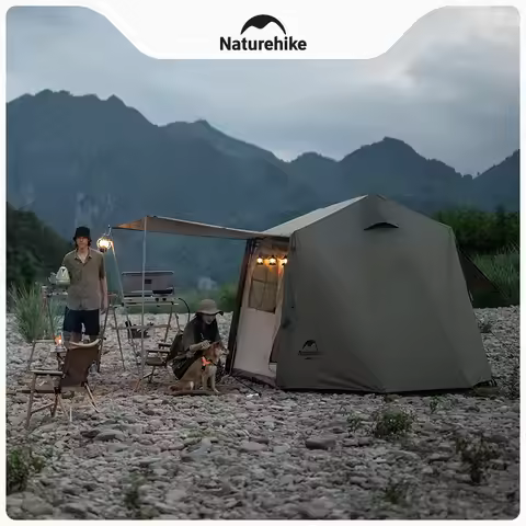 Naturehike Village Ridge Automatic Tent With Snow Skirt 4 People Outdoor Camping Tent Tarp 4 Season 
