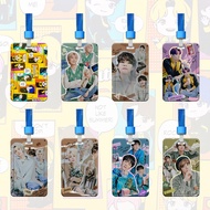 Card Holder BTS Photocard Push-pull Slide Card Idol Photocard ID Protector Student Card KPOP DECO KIT V JK JIMIN JIN SUGA RM J-HOPE BTS