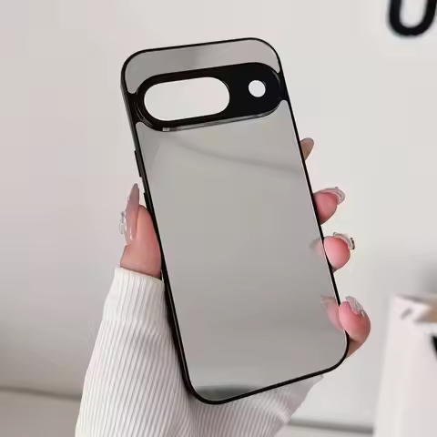 Luxury Make UP Mirror Phone Case For Google Pixel 10 9 8 7 6 Pro XL 9A 8A 7A 6A Shockproof Black Edg