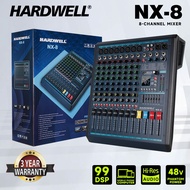 HARDWELL NX8/NX12 Mixer, 8-12Channel Mixing Audio System, Built-in Bluetooth Equalizer, Stage Perfor