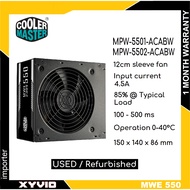 Cooler Master MPE / MWE 550W / MPX 550W 80+ Bronze Non Modular Used Power Supply PSU