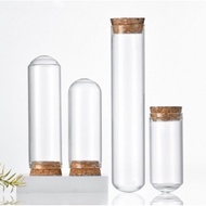 KAYU Oval Wooden Lid Glass Cup Bottle - 25mm (1Dozen Package) - Y109