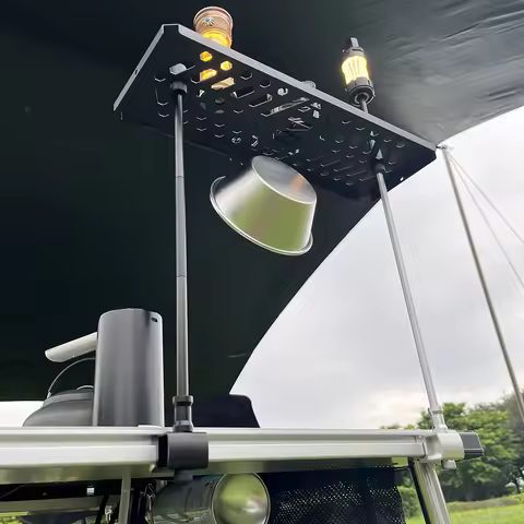 Aluminium Alloy Outdoor Portable Light Hanger Portable Lamp Post Pole Detachable Lamp Stand for IGT 