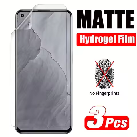 3PCS Full Cover Matte Hydrogel Film For Realme GT Master Edition 5G Screen Protector Not Glass On Re