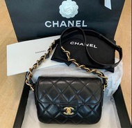 代購全新 new Chanel shoulder crossbody bag香奈兒魚子醬牛皮菱格紋 單肩斜孭包 AS3181