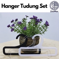 [Zoomac] Hanger Tudung Hanger Shawl Scaft Bawal 14cm (1pcs)Hanger Susun Petak Tudung Organizer Peta 