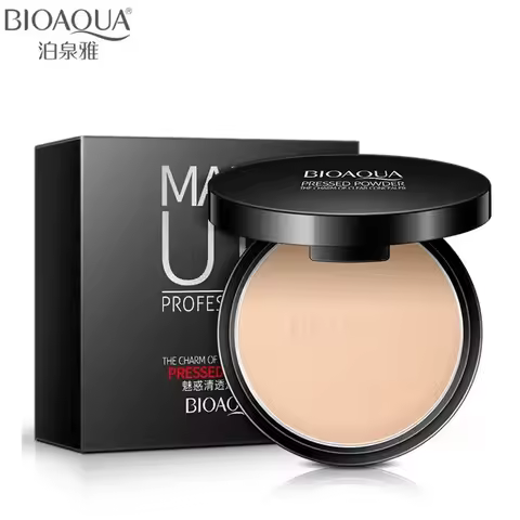 BIOAQUA Brand Face Base Mineral Pressed Powder Makeup Matte Smooth Concealer Control Oil Foundation 