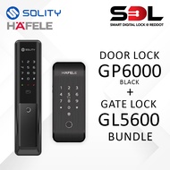 Solity Digital Door Lock GM6000 + Hafele Digital Gate Lock GL5600 Bundle | Installation Included