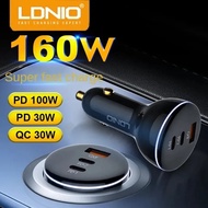 LDNIO C102 160W 3 USB Super Fast Car charger