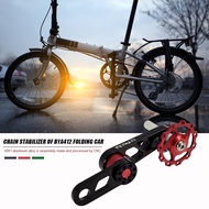 Bicycle Chain Tensioner Aluminum Alloy Folding Bike Guide Wheel Chain Stabilizer Portable Waterproof Cycling Elements