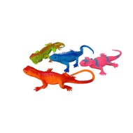 Colorful rubber animal reptile gecko toy