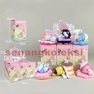 Blind box SANRIO My Melody Kuromi Cinnamoroll Fall sleep/sleep Set of 6 Pcs