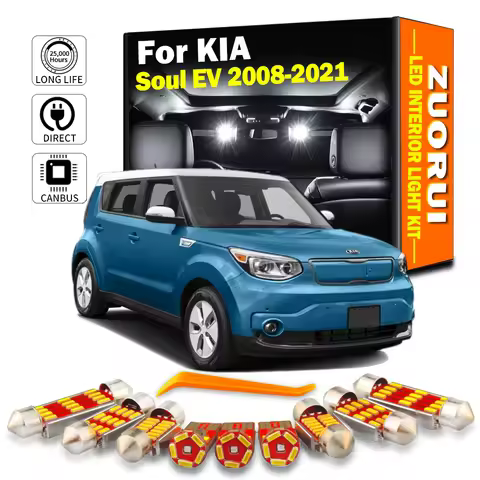 ZUORUI Canbus LED Interior Trunk Light Kit For KIA KR Soul 2008-2012 2013 Soul EV 2014-2018 2019 202