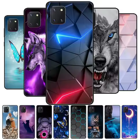 for Samsung Note 10 Lite Case Wolf Cartoon Silicon Soft TPU Back Cover For Samsung Galaxy Note10 Lit