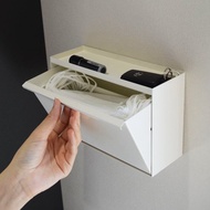 日本COLLEND 鋼製壁掛磁吸式小物/口罩收納盒-2色可選