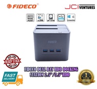 FIDECO DUAL BAY HDD DOCKING STATION WITH BUILD-IN 3 USB