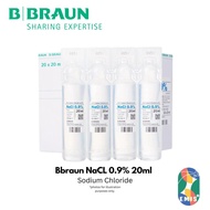 BBraun Normal Saline 0.9% 20ml | Sterile Wound & Eye Wash | Mini-Plasco | NaCL | EMIS+