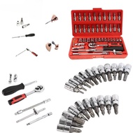 Aprilunique High-Quality 46pcs Hand Tool Set–Complete Toolbox for Car, Motorcycle & Home Maintenance