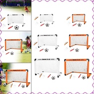 [chiwanji4x] Portable Kids Football Goal Folding Soccer Net Complete Set for Indoor Outdoor Sport Ga