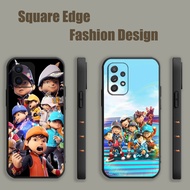Casing For Samsung A7 2018 A13 Lie A01 A3 M01 Core A14 Boboiboy Galaxy Heroes And Friends JVB04 Phone Case Square Edge