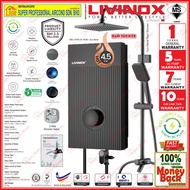 Livinox Water Heater LWH-LS400-DC-RGM DC Inverter Pump Instant Water Heater (Rain Shower) Gun Metal