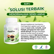 JianPro Herbal Rematik & Asam Urat - Ekstrak Herbal Alami - Kapsul Anti-Renaltik 60 Kapsul