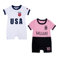 Cnins Sports Fan Baby Jersey Soccer Toddler Outfit Boys 0-24 M Infant Football Jersey Girls Newborn