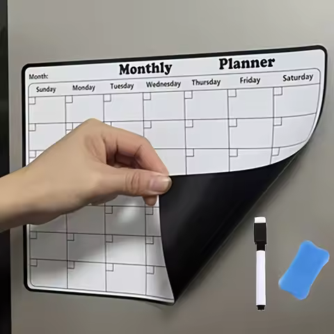 3pcs Refrigerator Whiteboard Calendar, Can Be Repeatedly Erased And Written on The Monthly Planner W