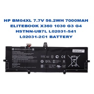 HP BM04XL 7.7V 56.2WH 7000MAH ELITEBOOK X360 1030 G3 G4 HSTNN-UB7L L02031-541 L02031-2C1 BATTERY