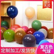 happy birthday decoration backdrop birthday Retro Color Balloon 17cm 33cm 40cm 60cm Matte Color Birt