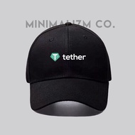 TETHER USDT PREMIUM BASEBALL CAP RAFEL COTTON CAP IRON CAKOP