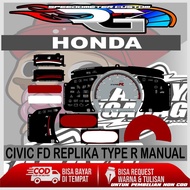 Custom CIVIC FD SPEEDOMETER BOARD MANUAL AND MATIC