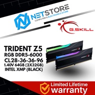 G.SKILL TRIDENT Z5 RGB DDR5-6000 CL28-36-36-96 1.40V 64GB (2X32GB) INTEL XMP - BLACK - F5-6000J2836G
