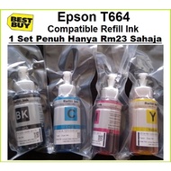 Epson T664 Compatible Refill Ink For Epson L100 L110 L120 L200 L210 L220 L300 L310 L350 L355 L360 L3
