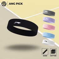 Li-Ning Men's and Women's Sports Headband – 4-Way Stretch Cotton, Super Sweat Absorbent, Active Spor