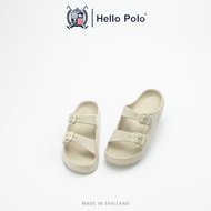 Hello Polo รองเท้าแตะแบบสวม สายคาดคู่ รองเท้าแฟชั่น  รองเท้าสำหรับผู้ชาย ผู้หญิง EVA เบาสบาย พื้นนุ่