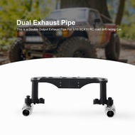 Double Exhaust Vent Pipe For 1/10 RC Crawler Car TRX4 RC4WD D90 D110 Axial Scx10 90046 CC01 JIMNY TF