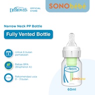 Dr. Brown's 2oz 4oz/ 8oz PP Narrow Neck "Options+" Baby bottle, 1-Pack Milk bottle/ Baby bottle/