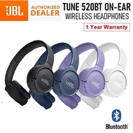 Jbl Tune 520BT Wireless On-Ear Bluetooth Headphones Headset Foldable 12 Months Local Warranty