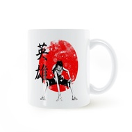 [Special Offer] one-piece one piece Devil Fruit Hero Luffy Swollen Face Comic Mug Ceramic White Cup