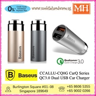 [Authentic] Baseus CCALLU-CQ0G CarQ Series Quick Charge 3.0 Dual USB Car Charger MH