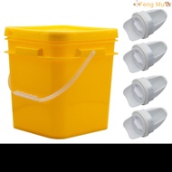 1Pc 10L Chicken Duck Goose Bucket Chicken Feeder Waterer Kit with 8 Auto cup or 4 feeder for Poultry